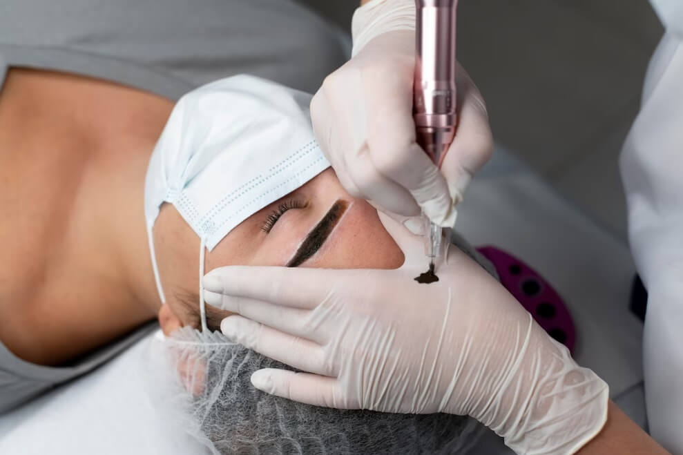 sobrancelha fio a fio e tatuagem