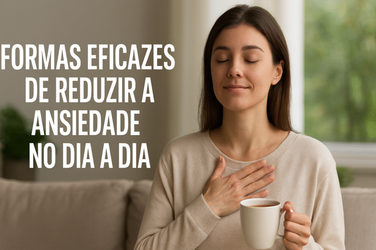 formas eficazes de reduzir a ansiedade